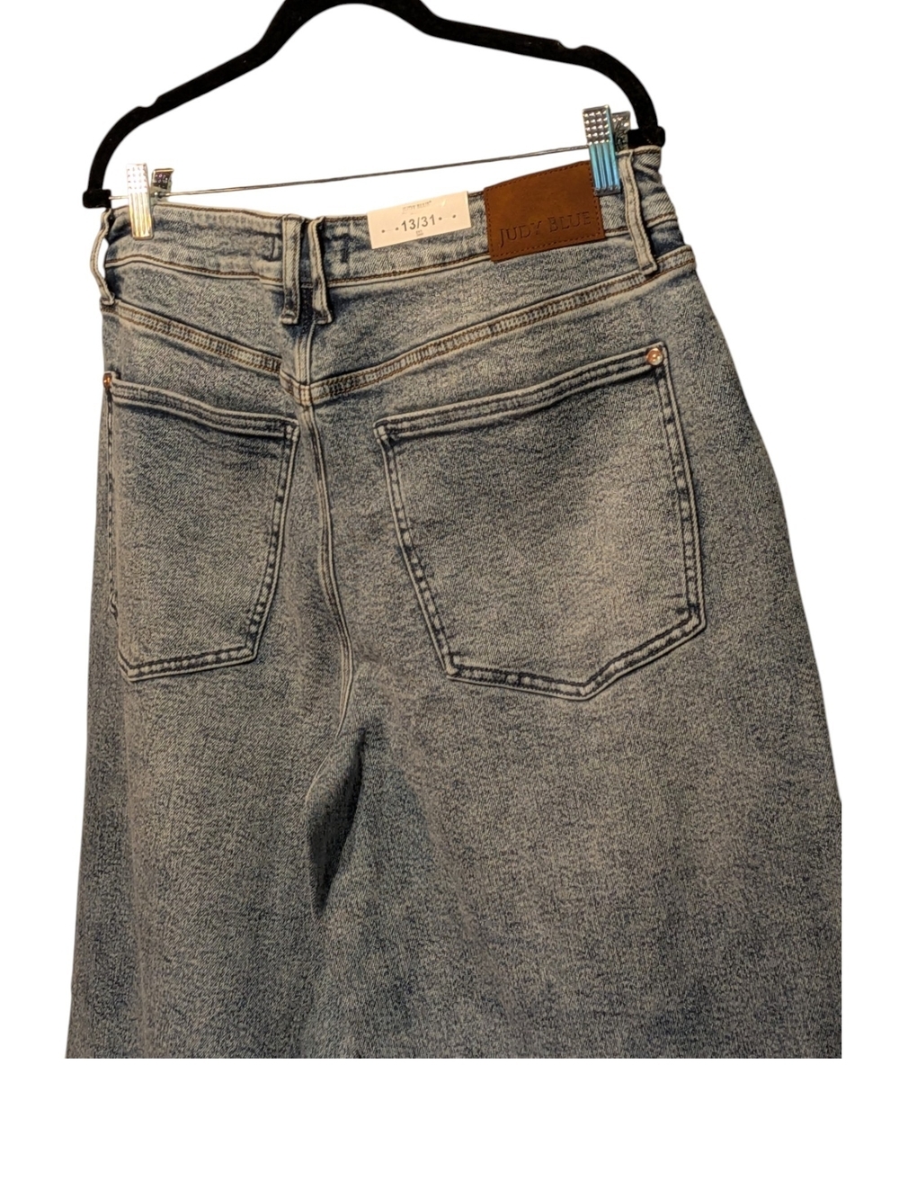 Judy Blue Women's Wide-Leg Washed Blue Jeans - Picture 9 of 10